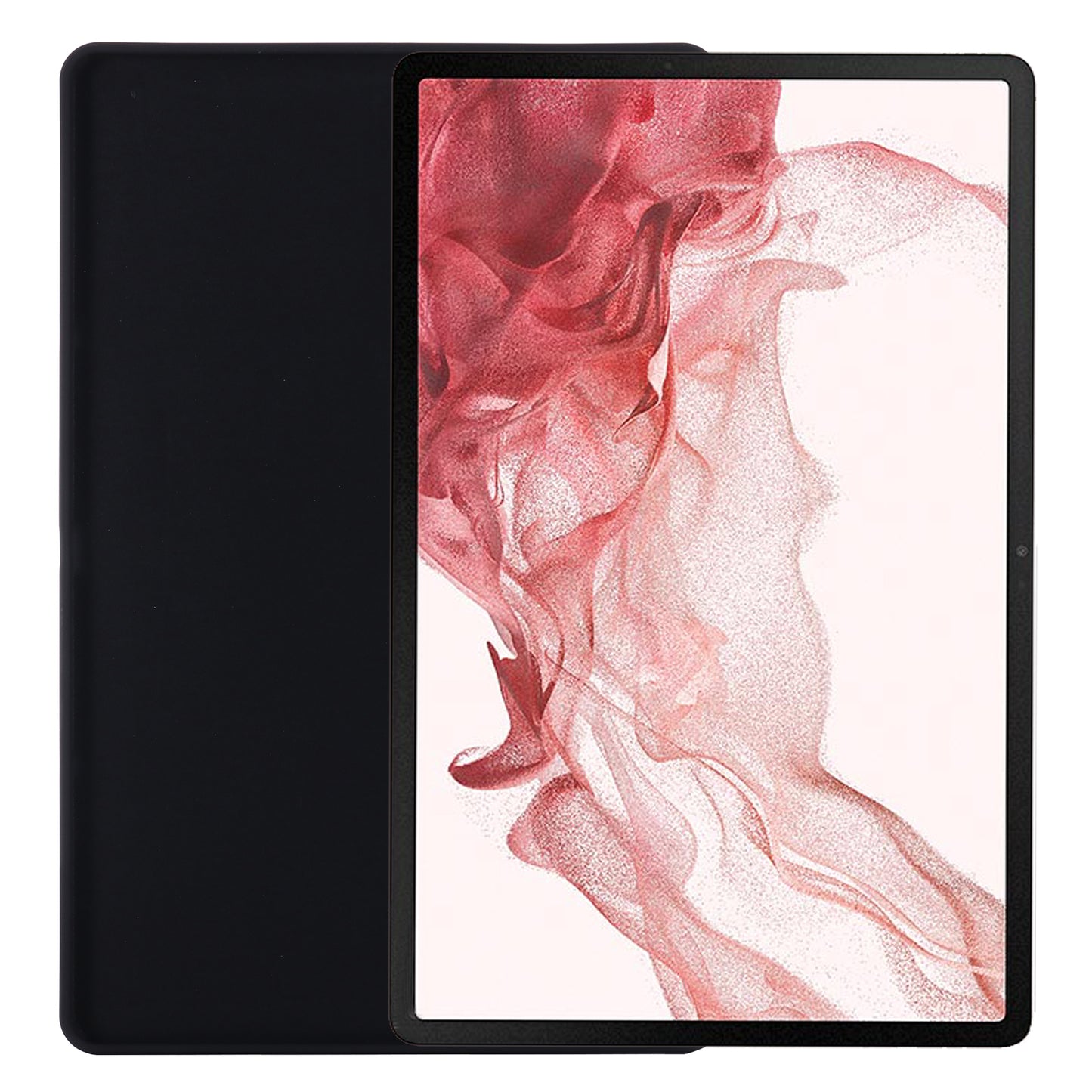 For Samsung Galaxy Tab S9 FE+ Liquid Silicone Case Soft Touch Tablet Cover - Black