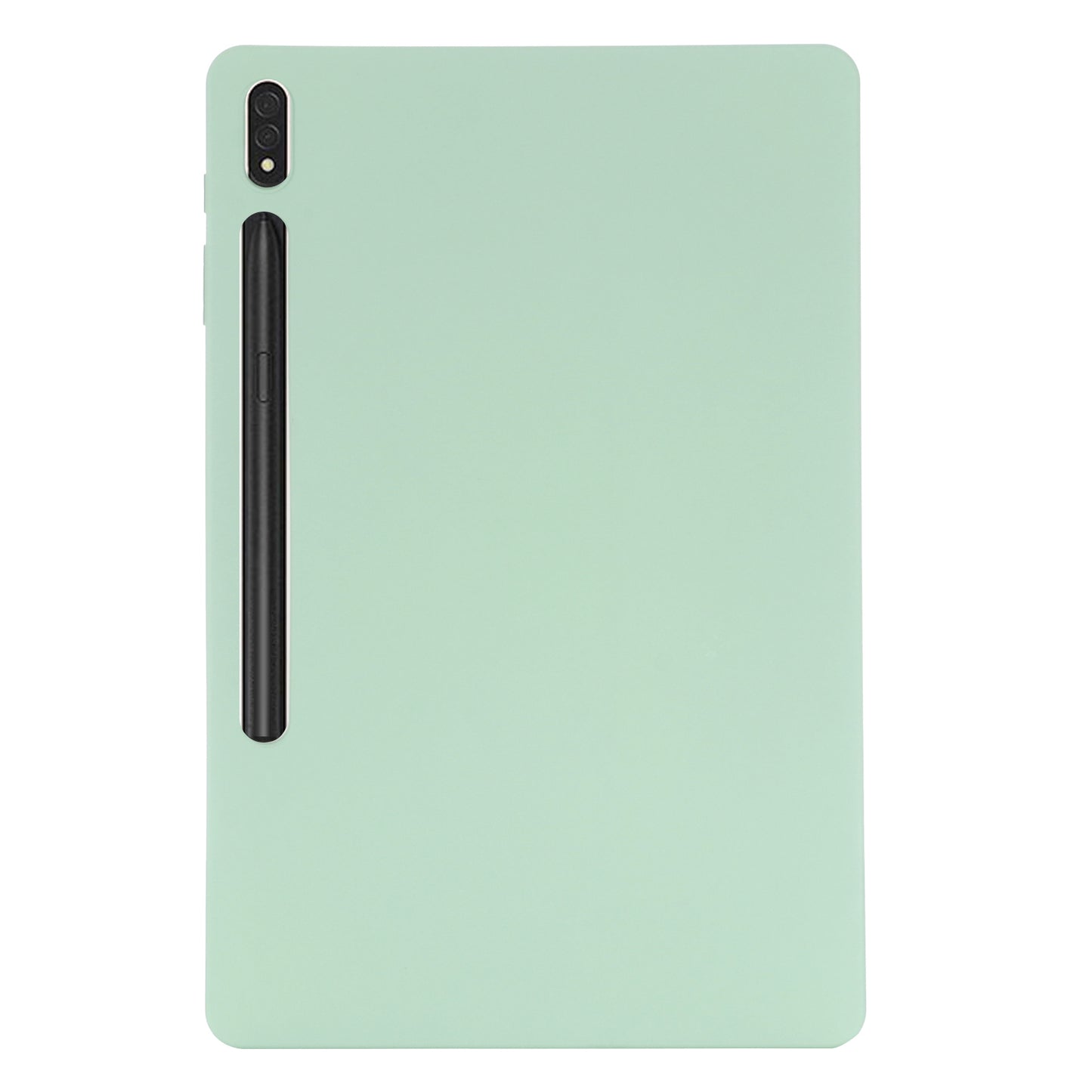 For Samsung Galaxy Tab S9 FE+ Liquid Silicone Case Soft Touch Tablet Cover - Green