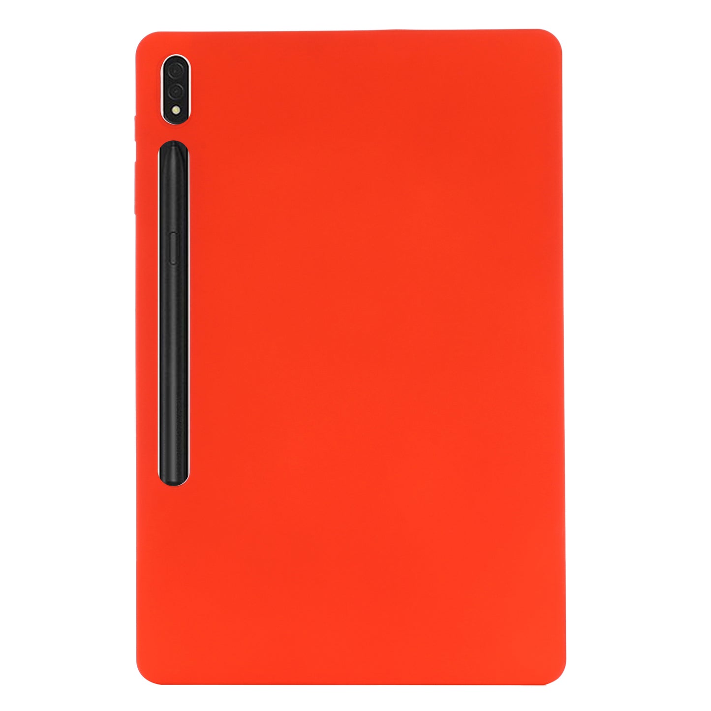 For Samsung Galaxy Tab S9 FE+ Liquid Silicone Case Soft Touch Tablet Cover - Red