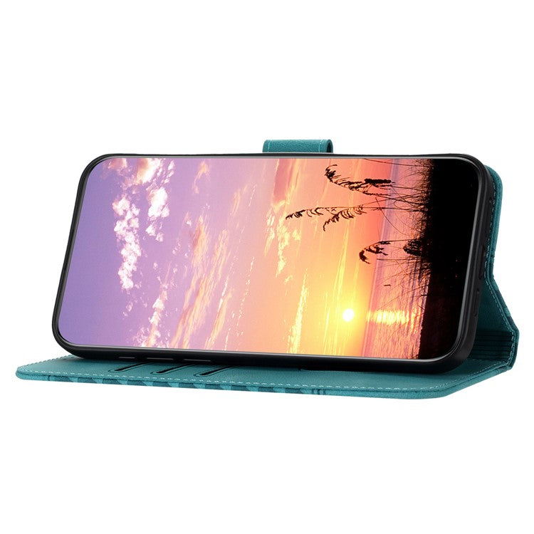YX0060 For Oppo A57 (2022) 5G / A57 4G / A77 5G Phone Case Wallet Leather Phone Cover - Baby Blue