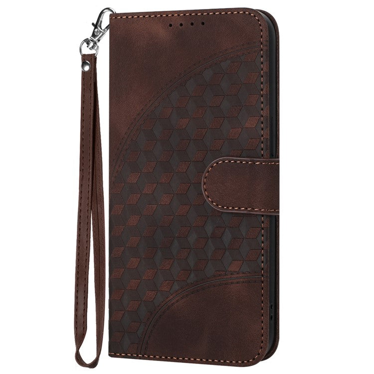 YX0060 For Oppo A57 (2022) 5G / A57 4G / A77 5G Phone Case Wallet Leather Phone Cover - Coffee