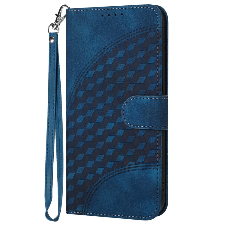 YX0060 For Oppo A57 (2022) 5G / A57 4G / A77 5G Phone Case Wallet Leather Phone Cover - Sapphire