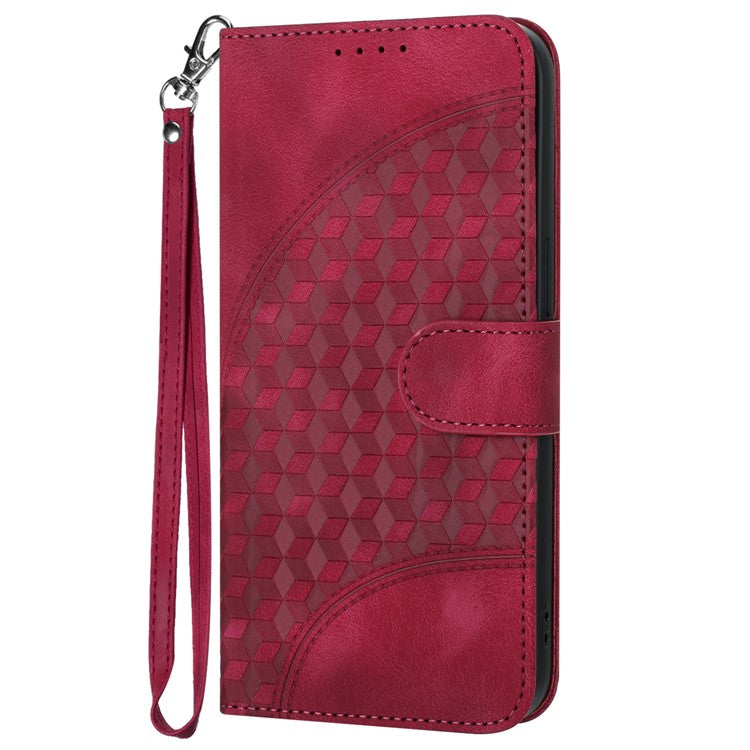 YX0060 For Oppo A57 (2022) 5G / A57 4G / A77 5G Phone Case Wallet Leather Phone Cover - Rose