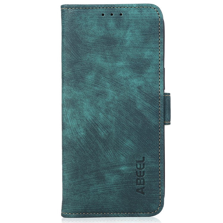 ABEEL For OnePlus 12 5G Case Retro PU Leather+TPU Folio Stand Cover with Magnetic Clasp - Green