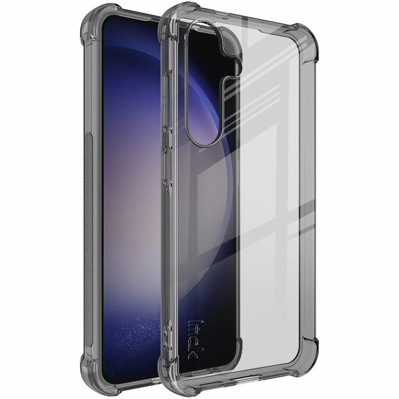 IMAK For Samsung Galaxy S24+ Anti-Scratch Case TPU Phone Cover - Transparent Black