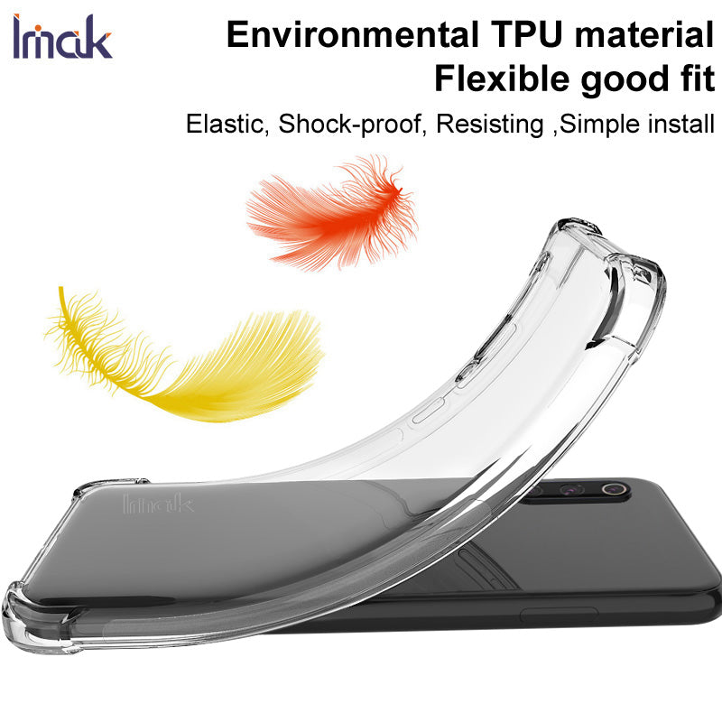 IMAK For Samsung Galaxy S24+ Anti-Scratch Case TPU Phone Cover - Transparent Black
