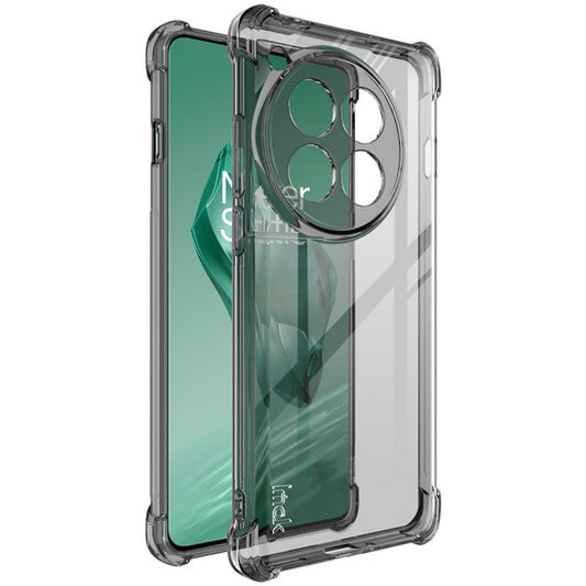 IMAK For OnePlus 12 5G HD Clear Case TPU Phone Back Cover - Transparent Black