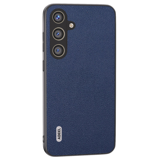 ABEEL For Samsung Galaxy S24 Back Protective Case Litchi Texture Phone Cover - Blue