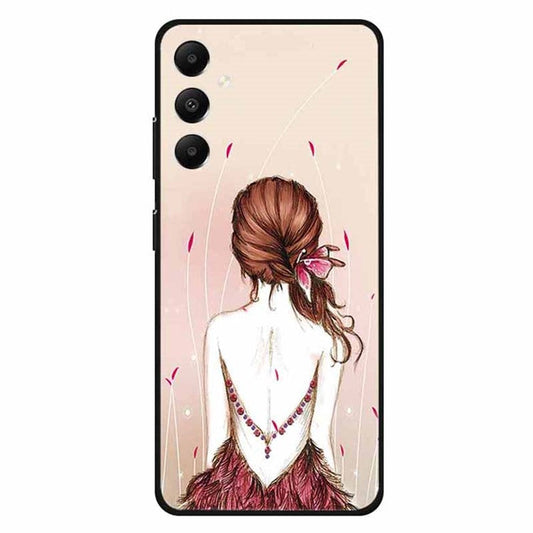 For Samsung Galaxy A05s 4G Soft TPU Case Phone Protective Cover Pattern Printing - Sketch Girl