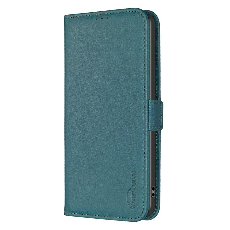 BINFEN COLOR BF31 For Samsung Galaxy S23 Ultra Case Wallet PU Leather Stand Cover - Green