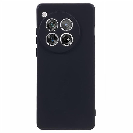 For OnePlus 12 5G Case Anti-Scratch Soft Fiber Lining TPU Phone Cover - Black