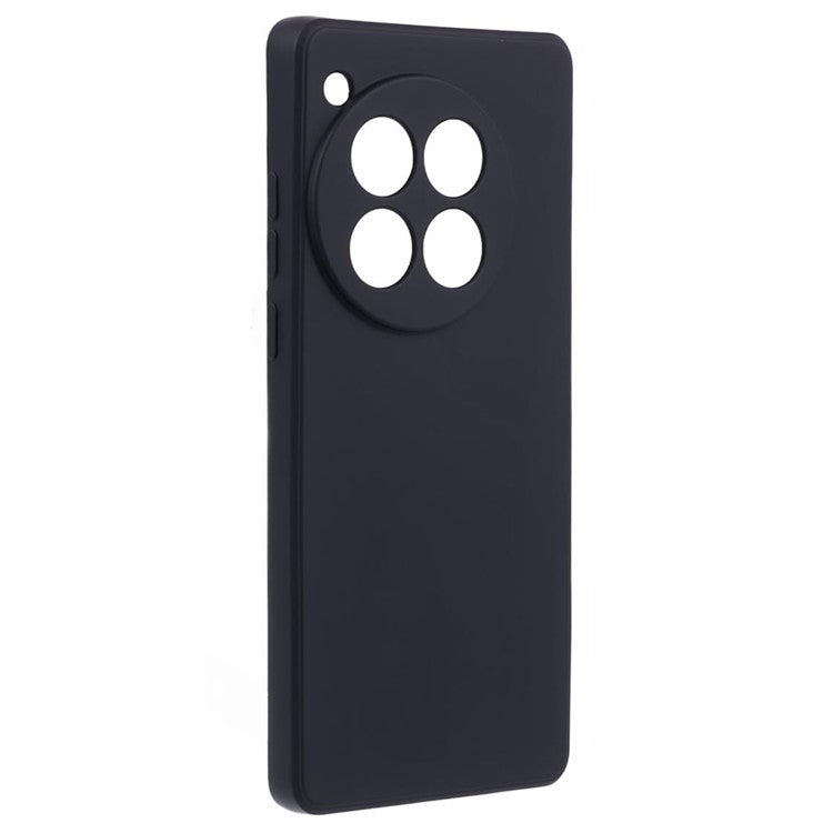 For OnePlus 12 5G Case Anti-Scratch Soft Fiber Lining TPU Phone Cover - Black