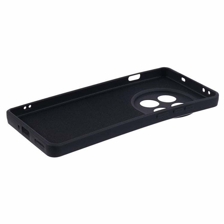 For OnePlus 12 5G Case Anti-Scratch Soft Fiber Lining TPU Phone Cover - Black