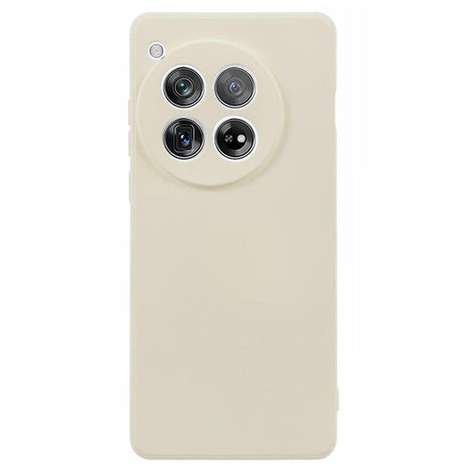 For OnePlus 12 5G Case Anti-Scratch Soft Fiber Lining TPU Phone Cover - White