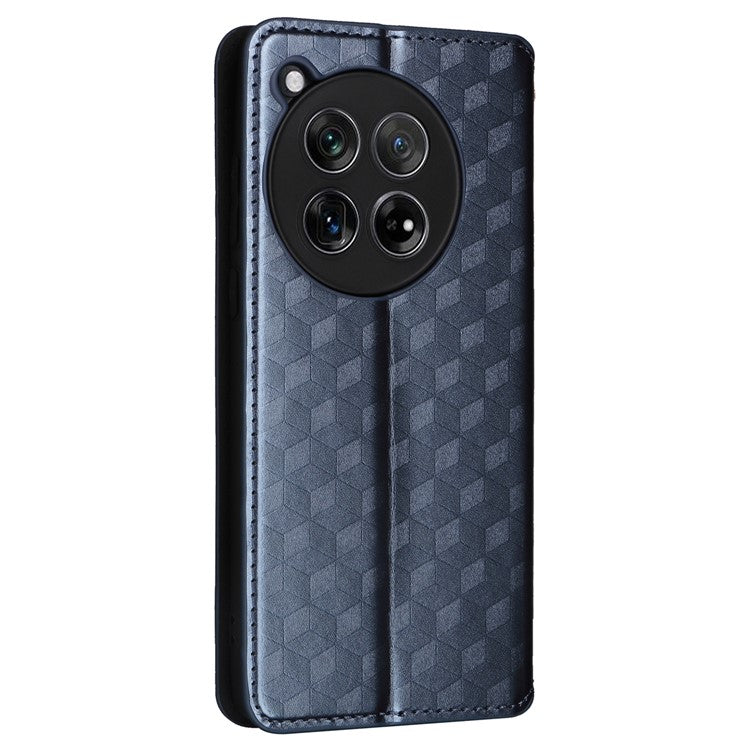 For OnePlus 12 5G Cell Phone Cases Anti-scratch PU Leather+TPU Imprinted Cover - Blue