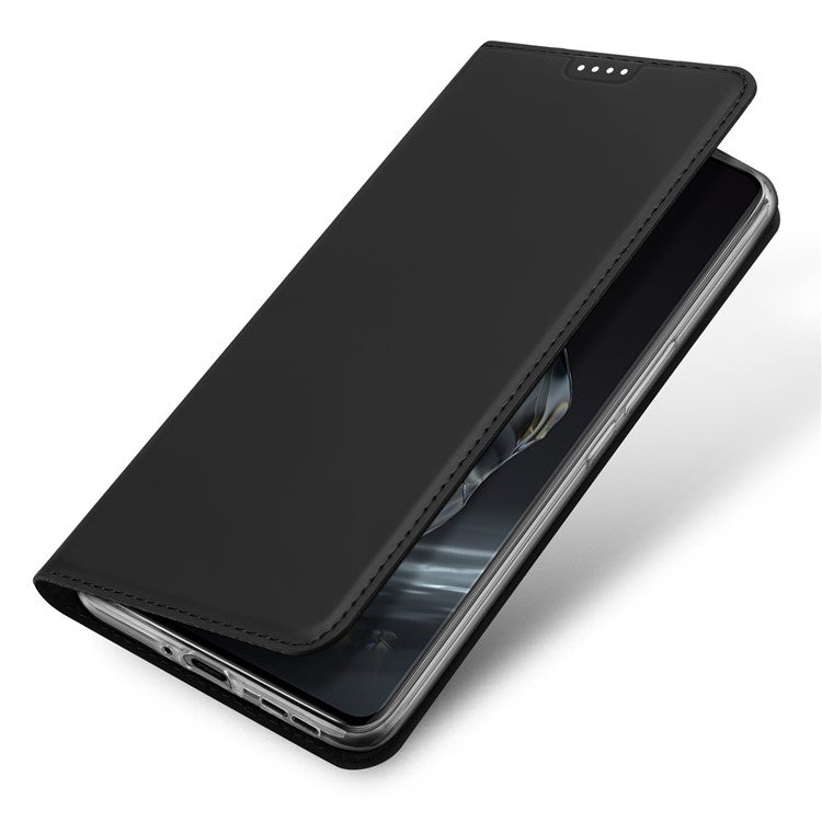 DUX DUCIS Skin Pro Series For OnePlus 12 5G Phone Case Stand Card Holder Leather Flip Cover - Black