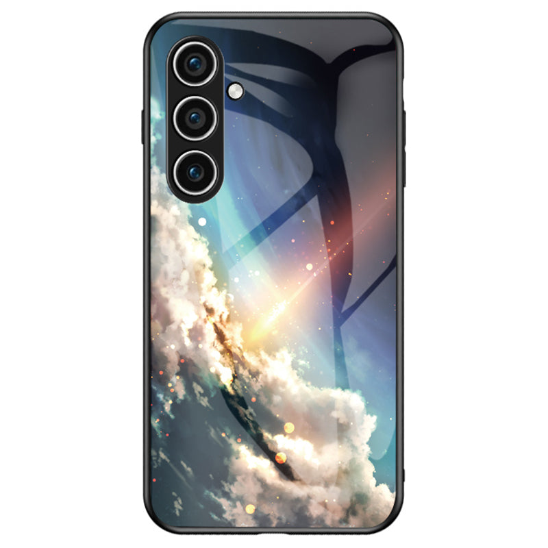 For Samsung Galaxy S24+ Cell Phone Case Starry Sky Pattern Printing Scratch-resistant Cover - Bright Starry Sky