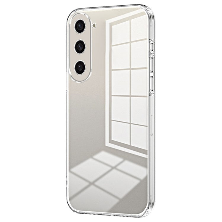 For Samsung Galaxy S23+ Protective Case Electroplating TPU Phone Cover - Transparent