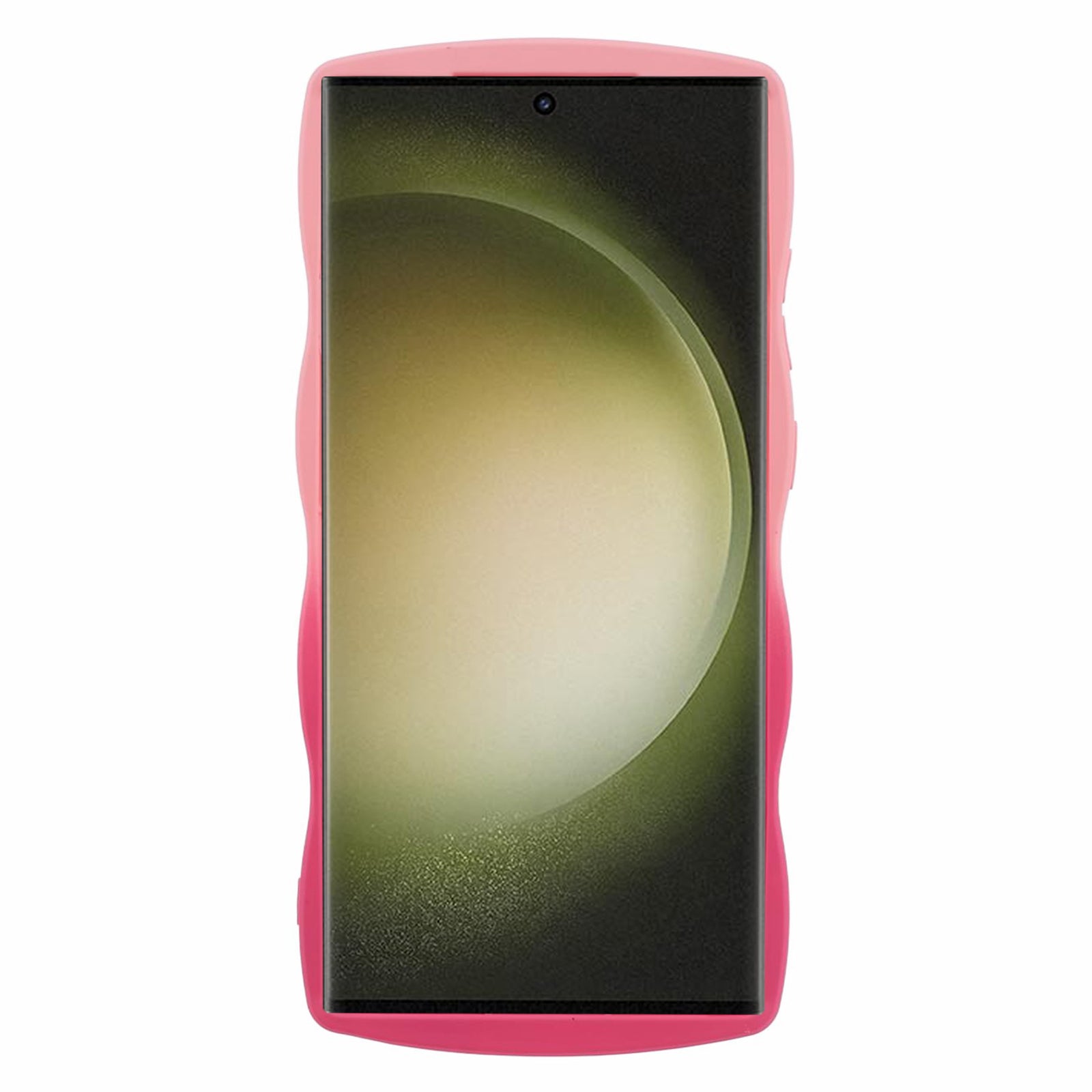 JTW Series for Samsung Galaxy S24 Ultra Wavy Edge TPU Case Dual-Side Rubberized - Pink+Rose