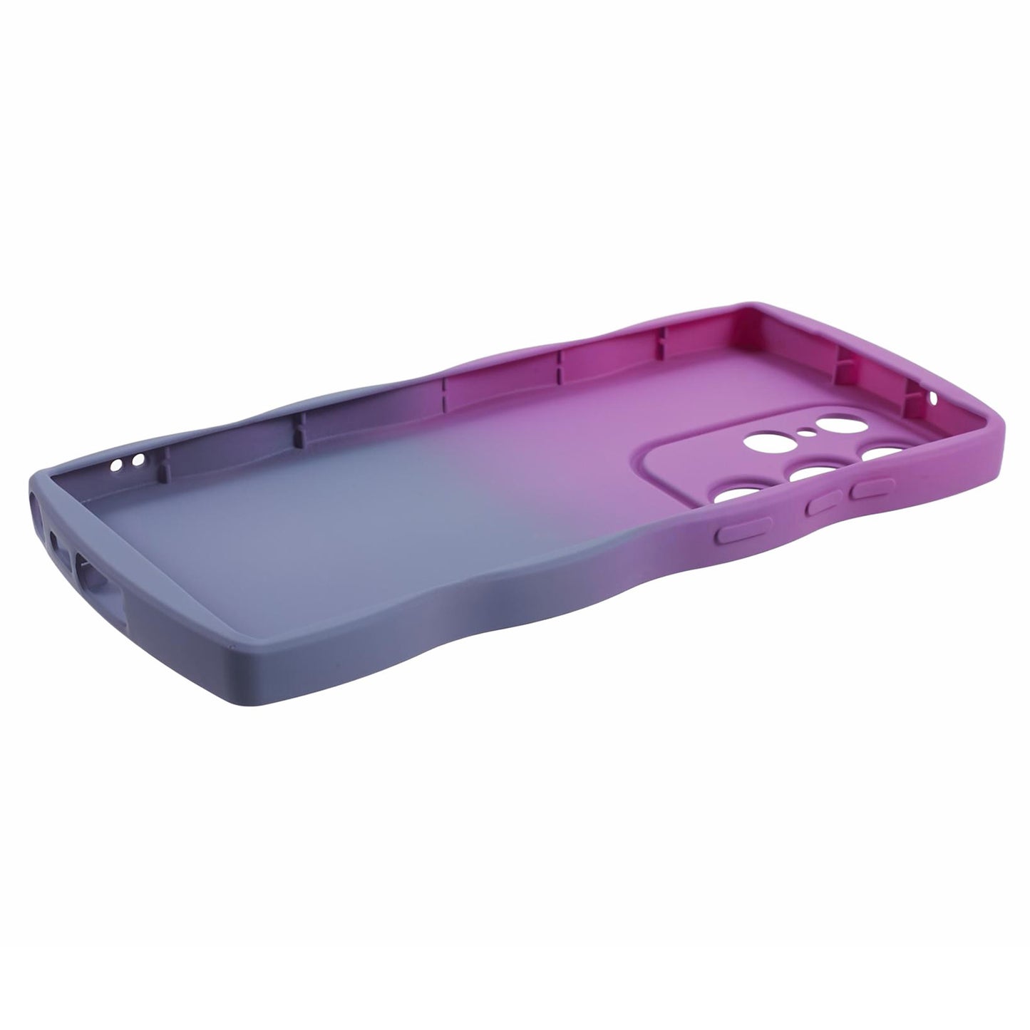 JTW Series for Samsung Galaxy S24 Ultra Wavy Edge TPU Case Dual-Side Rubberized - Purple+Lavender Grey