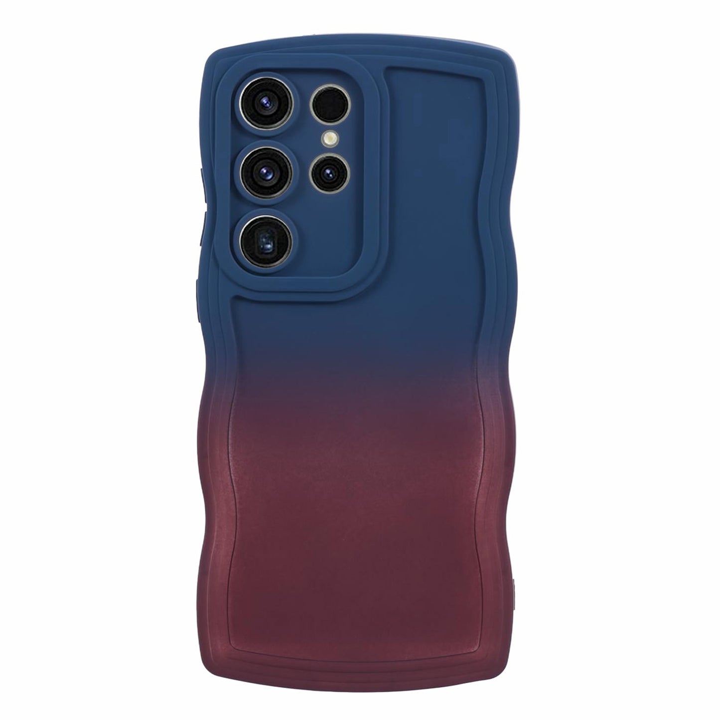 JTW Series for Samsung Galaxy S24 Ultra Wavy Edge TPU Case Dual-Side Rubberized - Sapphire+Dark Purple