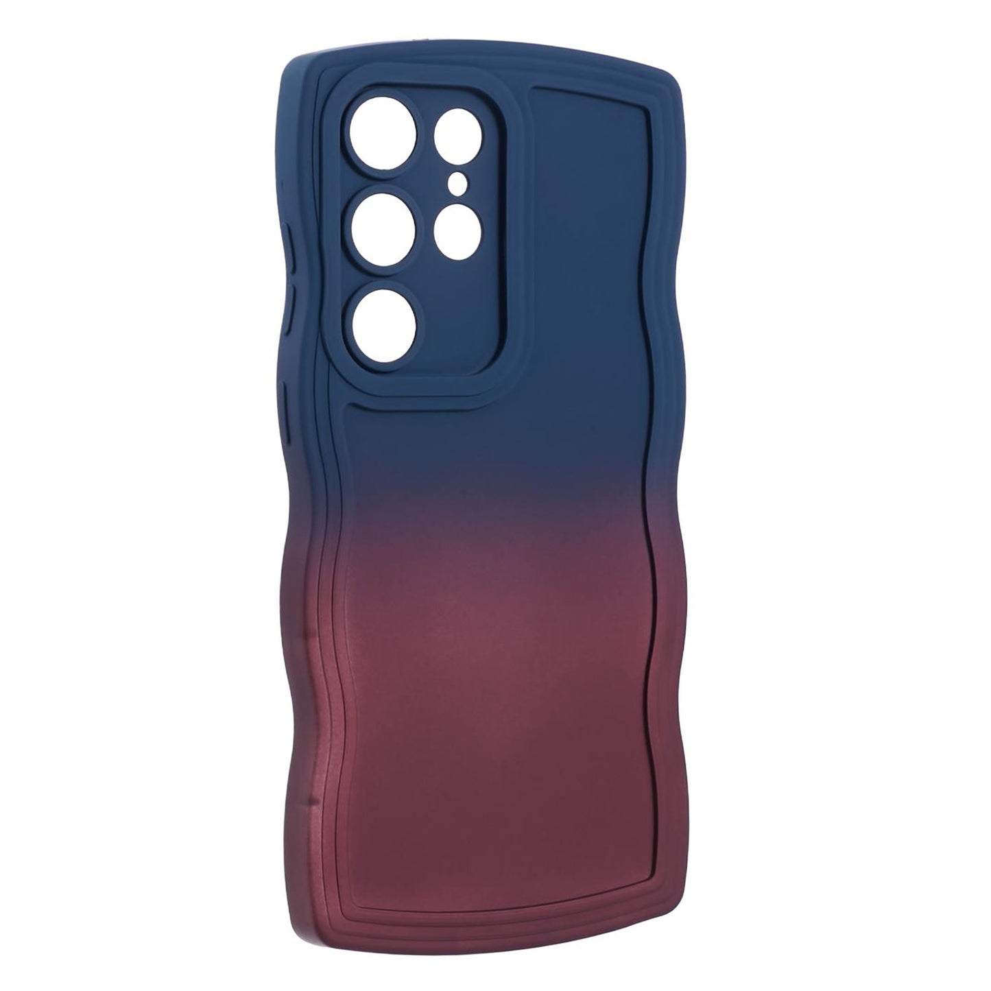 JTW Series for Samsung Galaxy S24 Ultra Wavy Edge TPU Case Dual-Side Rubberized - Sapphire+Dark Purple