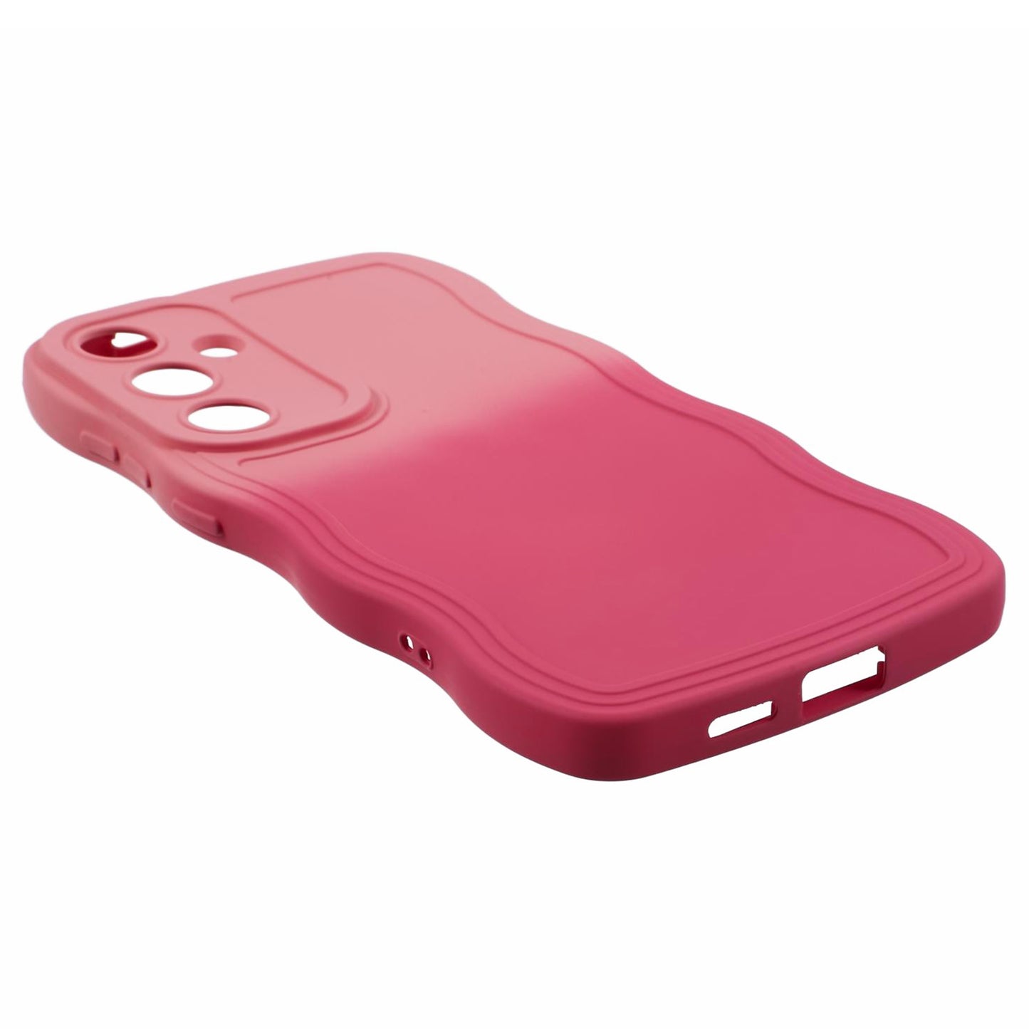 JTW Series for Samsung Galaxy S24 Phone Case Gradient Dual Color TPU Cover - Pink+Rose