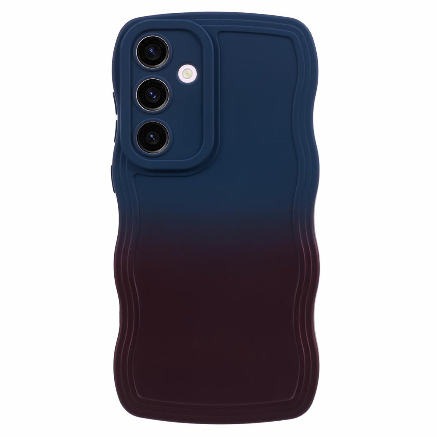JTW Series for Samsung Galaxy S24 Phone Case Gradient Dual Color TPU Cover - Sapphire+Dark Purple