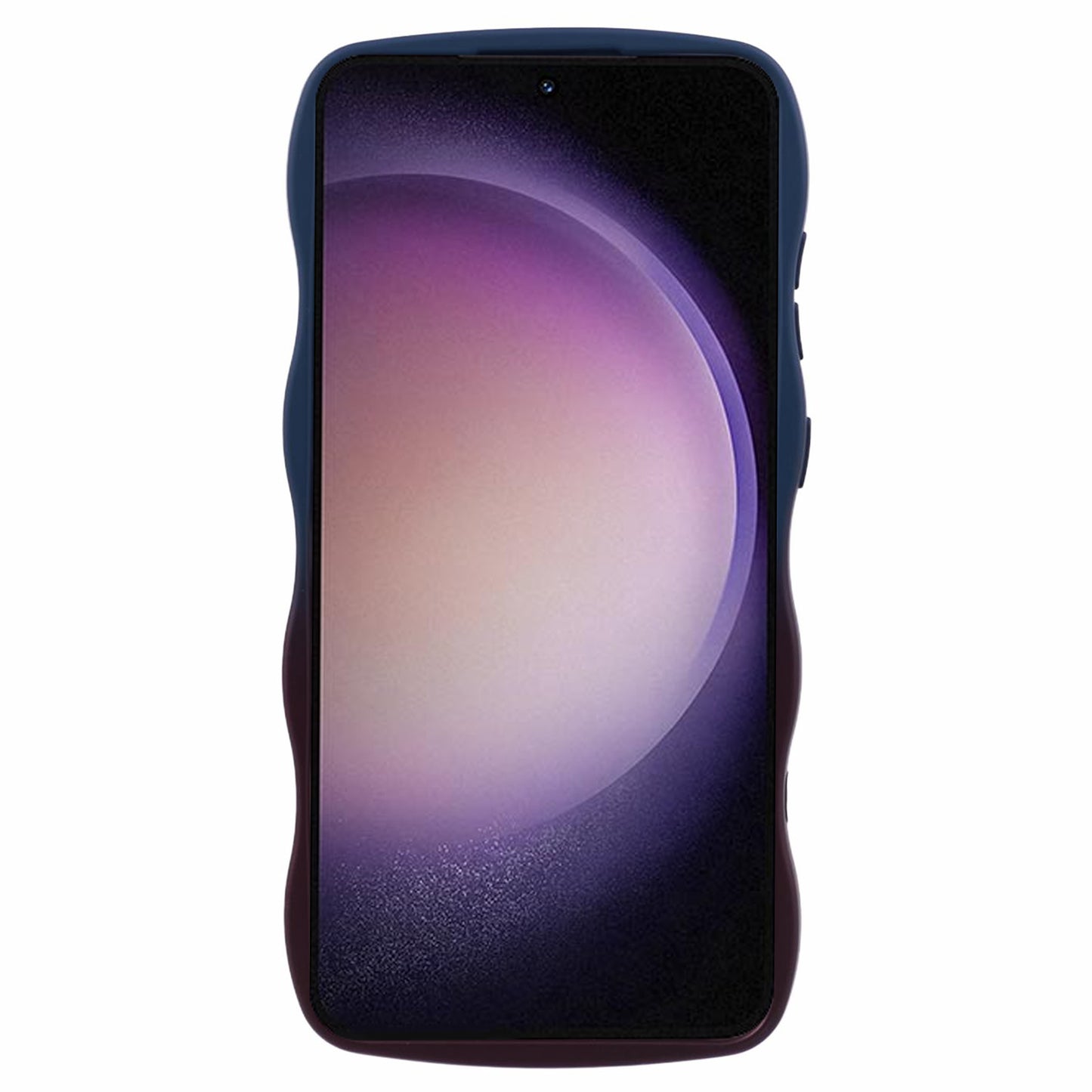 JTW Series for Samsung Galaxy S24 Phone Case Gradient Dual Color TPU Cover - Sapphire+Dark Purple