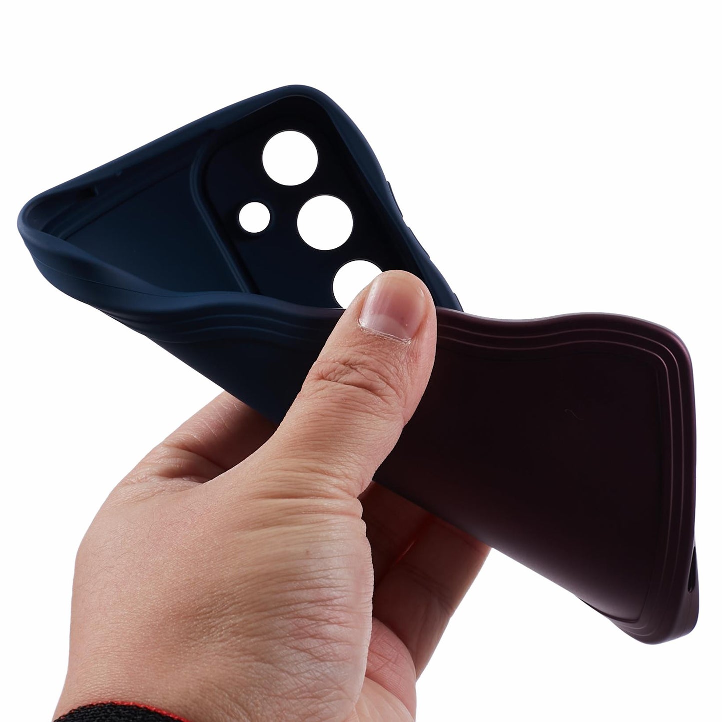 JTW Series for Samsung Galaxy S24 Phone Case Gradient Dual Color TPU Cover - Sapphire+Dark Purple