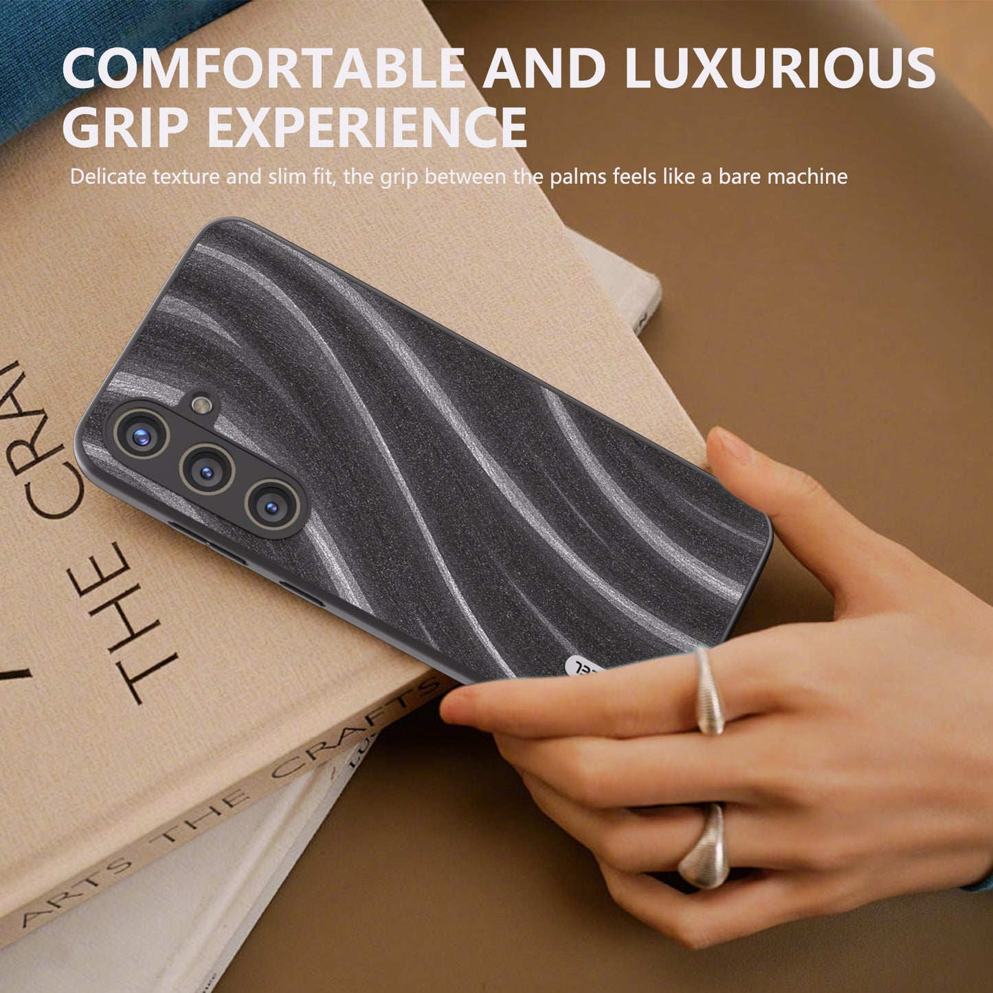 ABEEL Milky Way Series Back Case for Samsung Galaxy S24+ Hybrid Protective Phone Cover - Grey