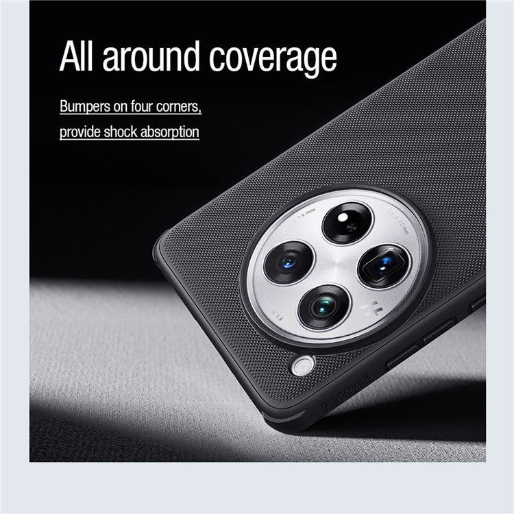 NILLKIN Frosted Shield Pro for OnePlus 12 5G Case Magnetic Phone Cover Wireless Charging - Black