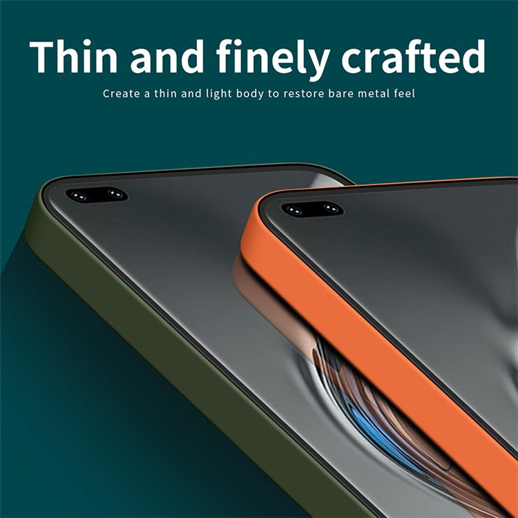 MOFI JK Qin Series For Honor V40 5G Phone Case Skin-Feel Protective Phone Cover - Black