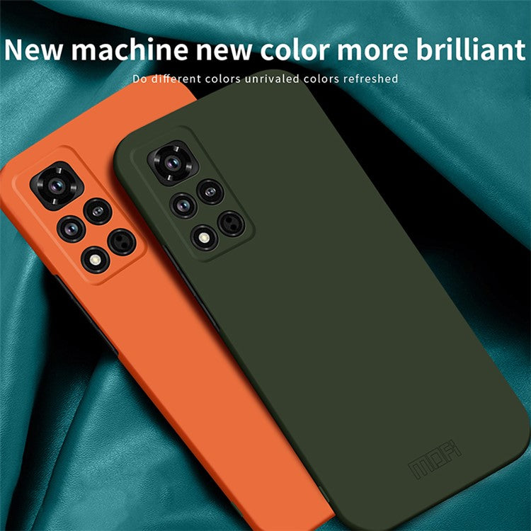 MOFI JK Qin Series For Honor V40 5G Phone Case Skin-Feel Protective Phone Cover - Grey