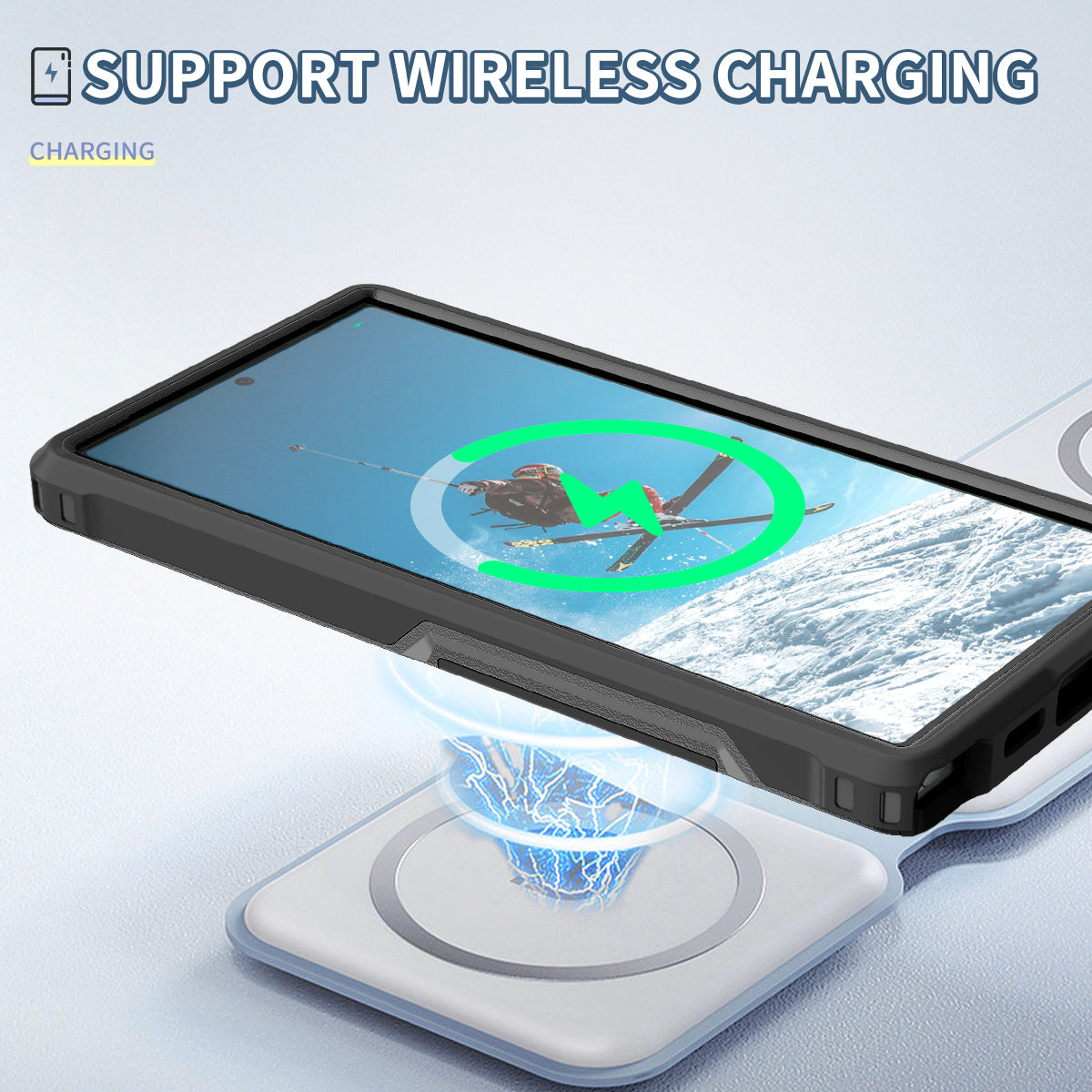 Style F1 For Samsung Galaxy S24 Ultra Case Scratch-resistant  PC + TPU Phone Back Shell - Black
