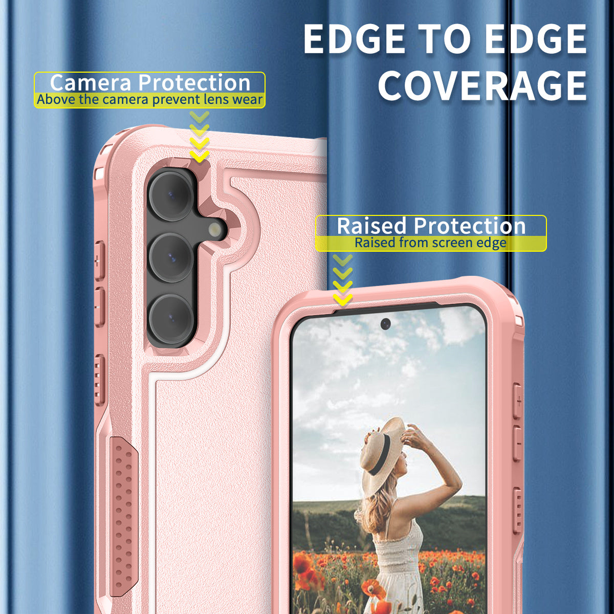 Style F1 For Samsung Galaxy S24 PC + TPU Case Anti-skid Shockproof Protective Cover - Pink