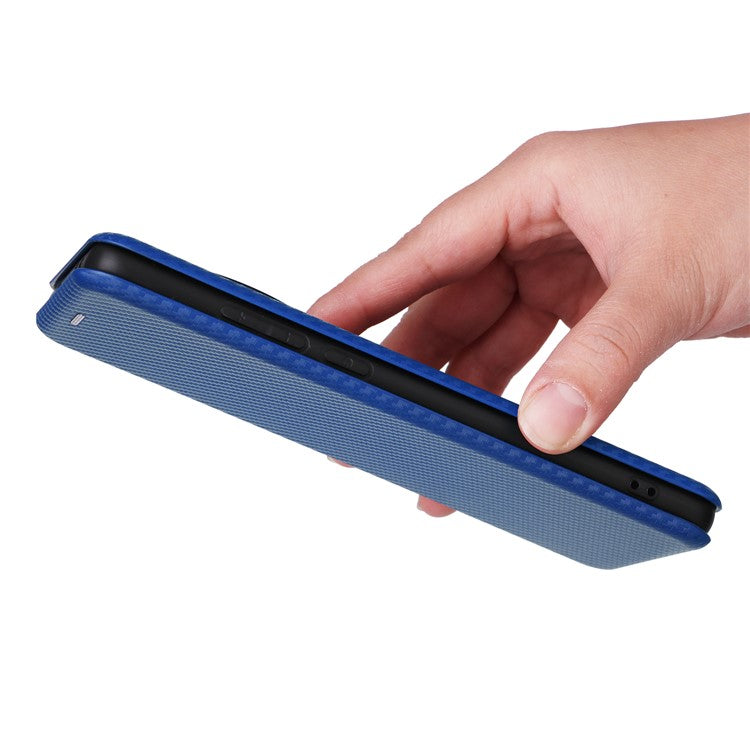 For OnePlus 12 5G Leather Phone Case with Card Slots Stand - Blue
