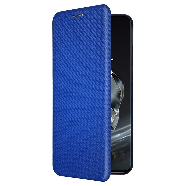 For OnePlus 12 5G Leather Phone Case with Card Slots Stand - Blue