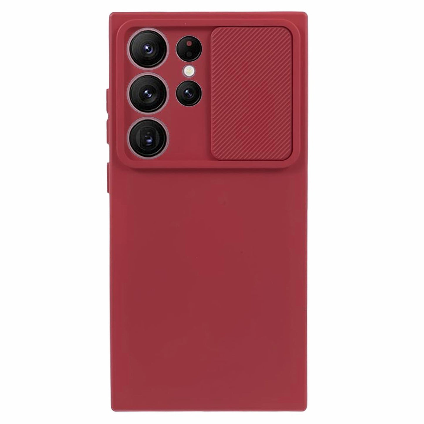 TMT Series for Samsung Galaxy S24 Ultra TPU Case Soft Lining Smart Phone Back Cover - Red