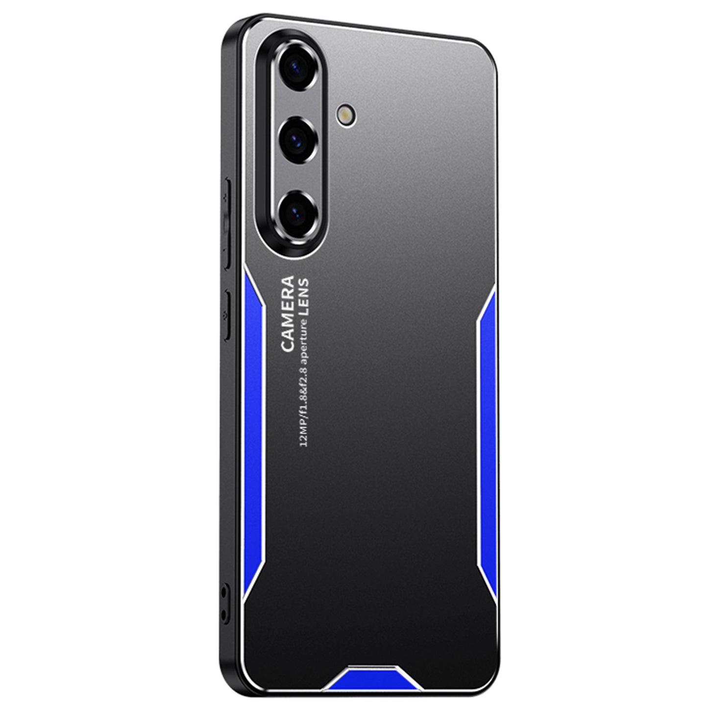 For Samsung Galaxy S24+ Phone Cover Aluminium Alloy+TPU+PC Airbag Protection Case - Blue