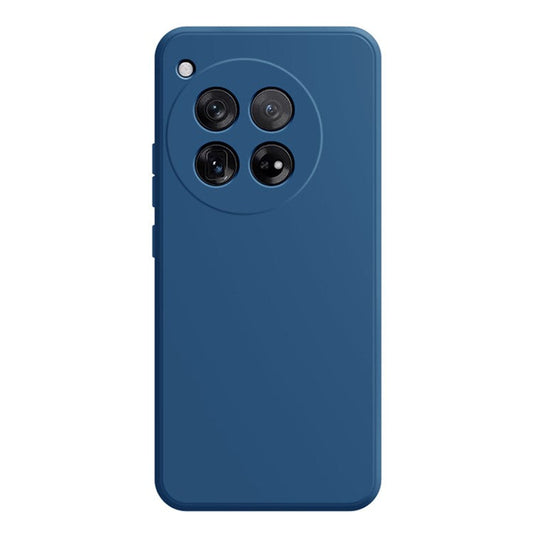 For OnePlus 12 5G Case Straight Edge Shockproof TPU Phone Case - Blue