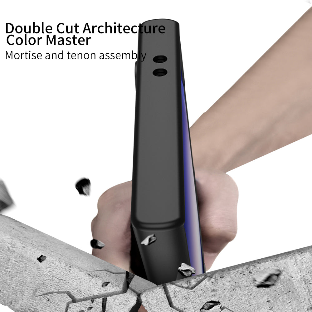 GKK For Samsung Galaxy S24 Ultra Phone Case Contrast Color Detachable Magnetic PC Cover - Green
