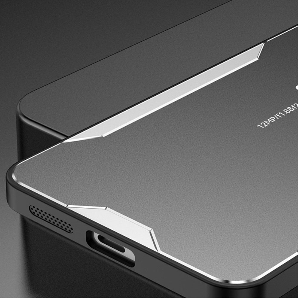 For vivo iQOO 12 5G Hybrid Phone Case Aluminum Alloy Metal Cover No Dead Angle Protection - Silver