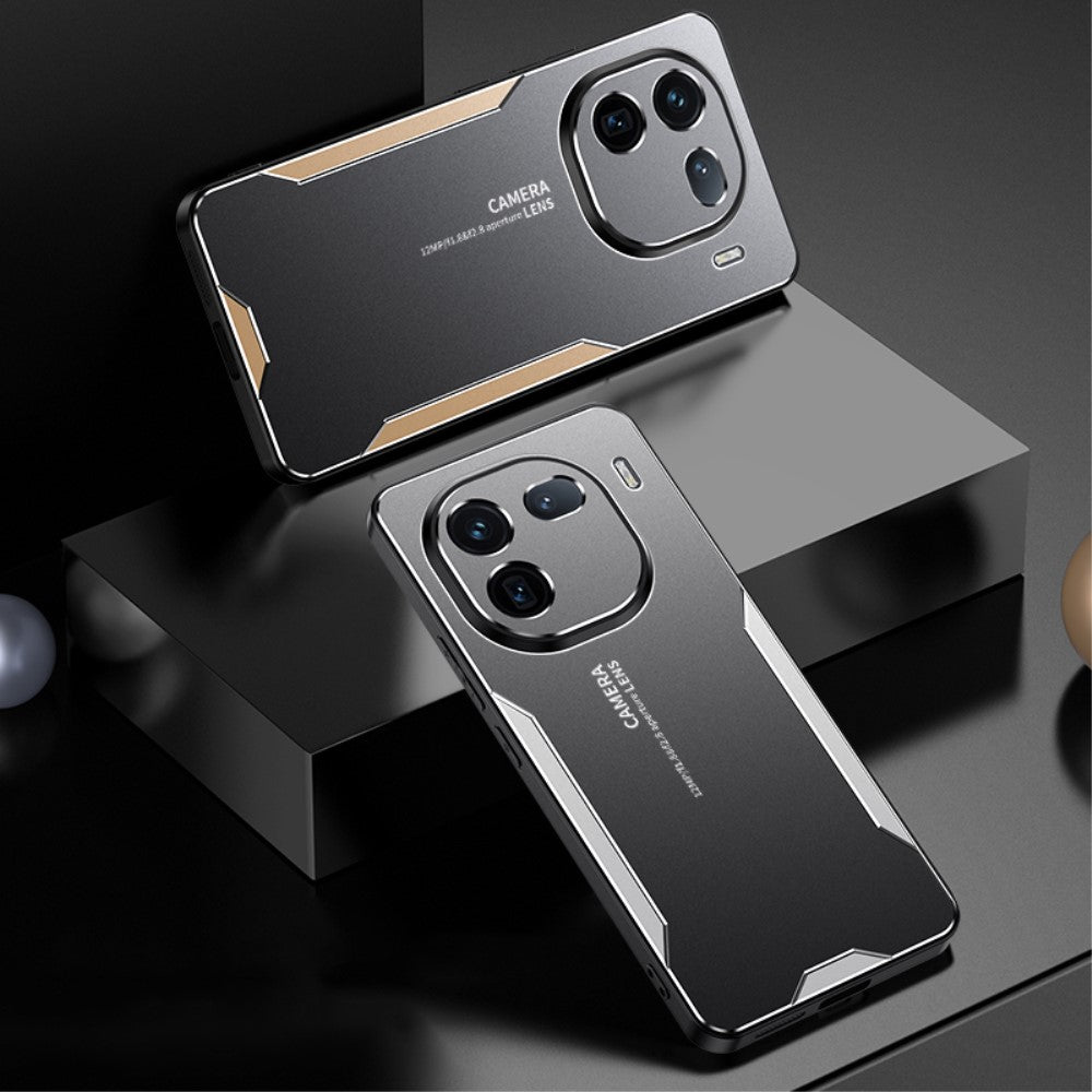 For vivo iQOO 12 5G Hybrid Phone Case Aluminum Alloy Metal Cover No Dead Angle Protection - Silver