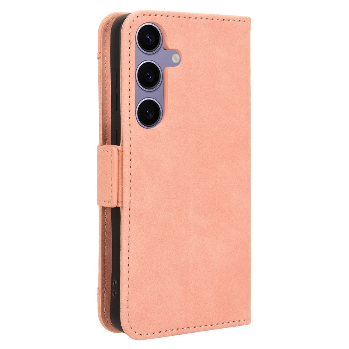For Samsung Galaxy S24+ Multiple Card Slots Leather Case with Wallet Stand - Pink