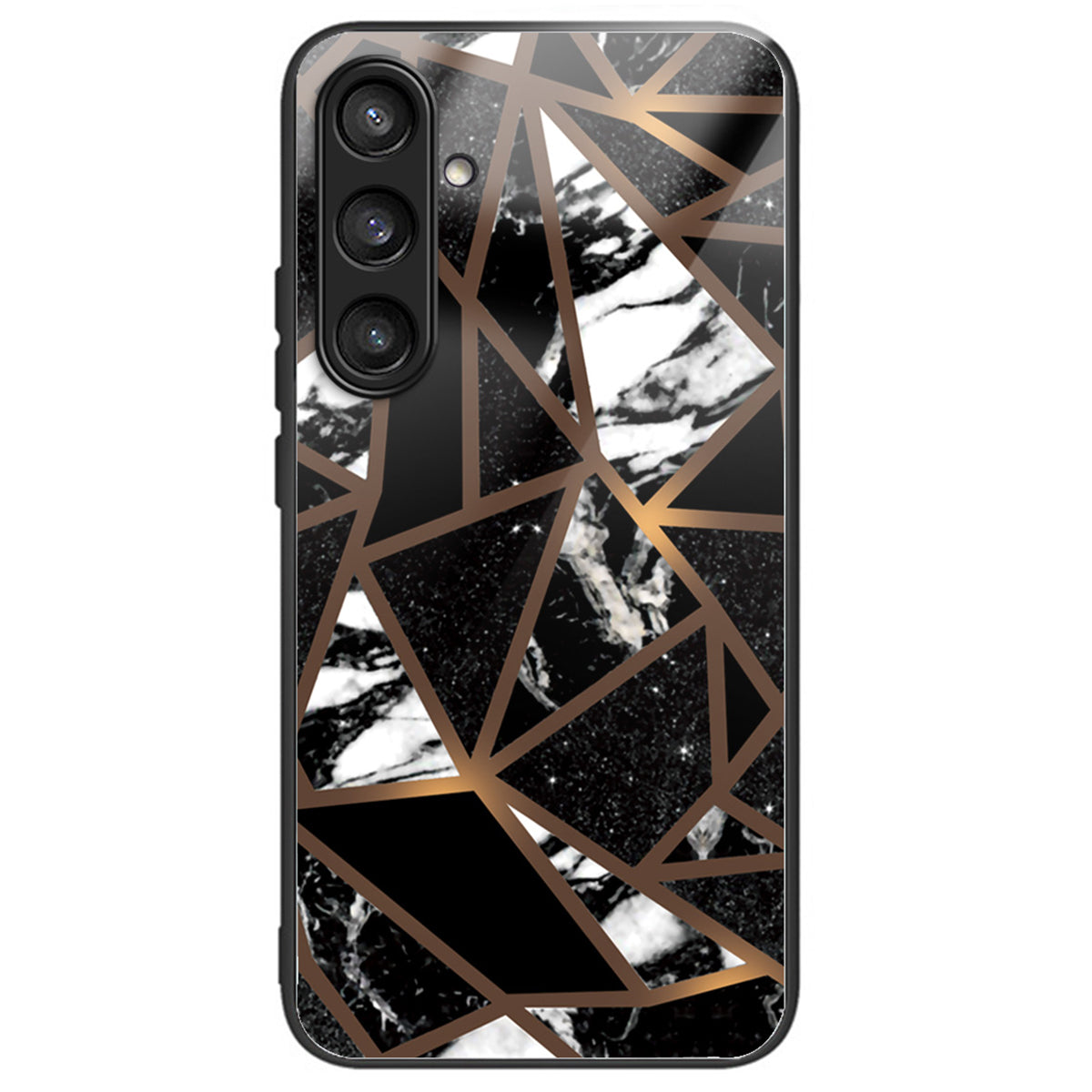 For Samsung Galaxy S24+ Marble Pattern Case Anti-Scratch Tempered Glass+PC+TPU Phone Cover  - Style G
