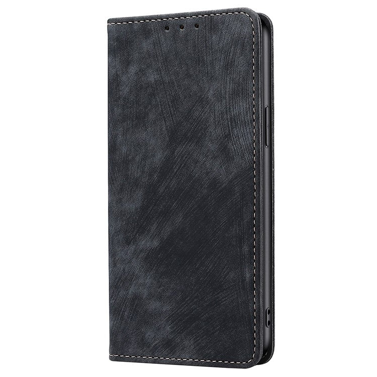 Phone Case for Oppo A2x 5G / A2m 5G Shell PU Leather RFID Blocking Card Holder Cover - Black