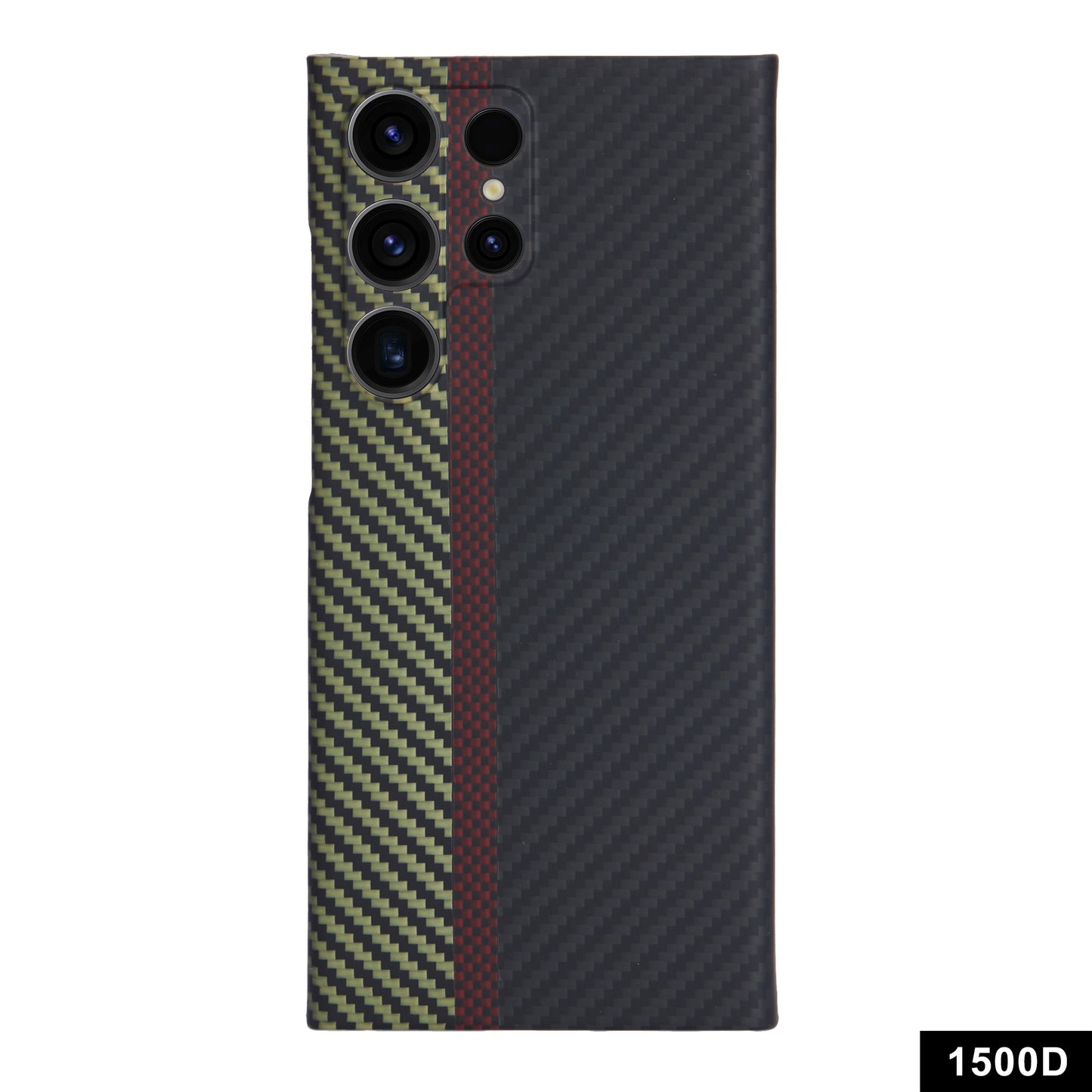 Aramid Fiber Protective Case for Samsung Galaxy S24 Ultra 1500D Texture 3-Color Phone Cover