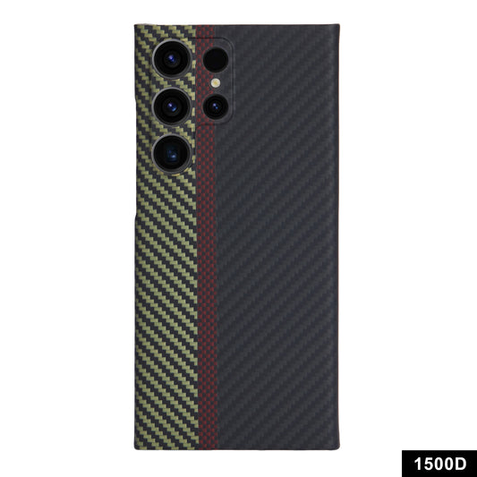 Aramid Fiber Protective Case for Samsung Galaxy S24 Ultra 1500D Texture 3-Color Phone Cover