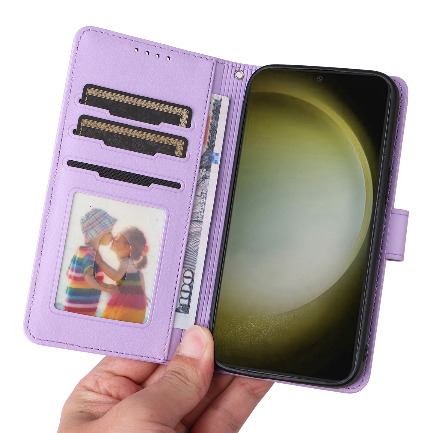BETOPNICE 005 For Samsung Galaxy S24+ Leather Case Phone Wallet Detachable 2-in-1 - Purple
